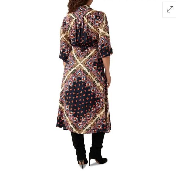 ba&sh Jorgina Bandana Print Midi Dress XS - Picture 2 of 11